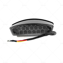 Universal Smoke Motorcycle LED Rear Brake Stop Tail light License Plate light-3
