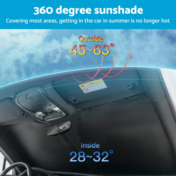 6 Layer WindScreen Sun Shade Suitable For Subaru Forester 19-24 UV Protection