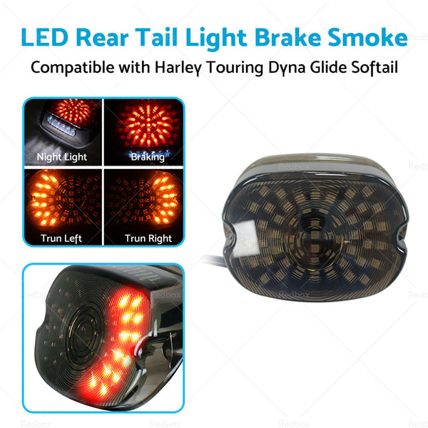 LED Rear Tail Light Brake Smoke Suitable For Harley Touring Dyna Glide Softail-1
