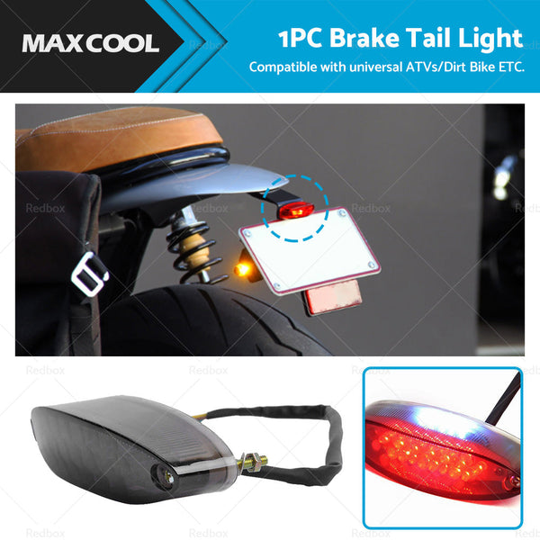Universal Mororcycle 28 LED Brake Stop Tail Light License Number Plate Rear Lamp-0