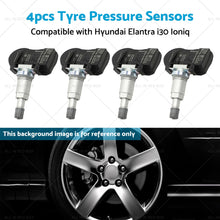 4X TPMS Tyre Pressure Sensors 52933-F2000 Suitable for Hyundai i30 i20N Elantra