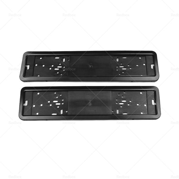 2x European Number License Plate Cover Frame Holder Mounting Bracket Standard-1