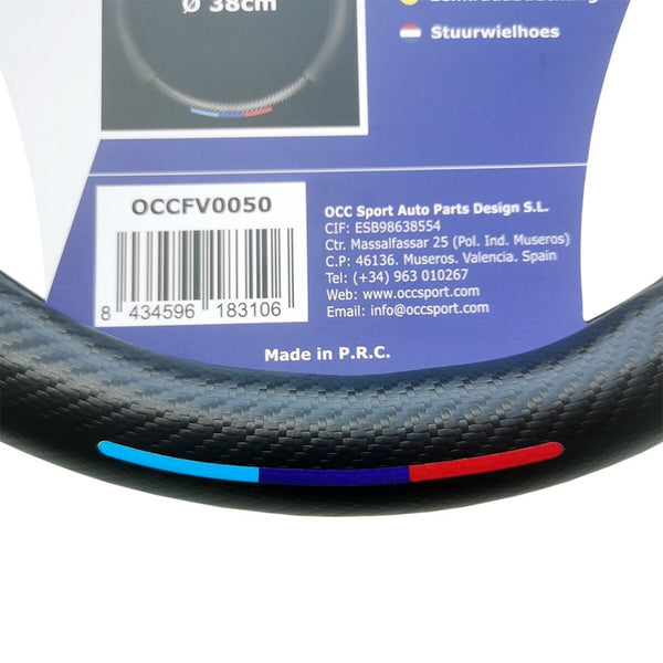 Steering Wheel Cover OCC Motorsport OCCFV0050 Black 38 cm