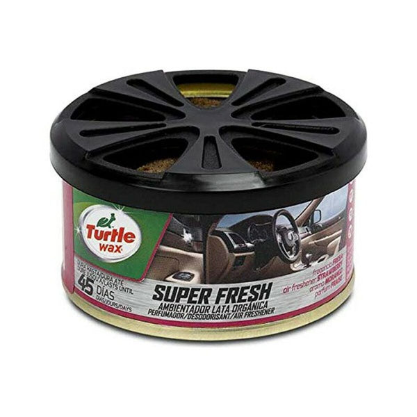 Car Air Freshener Turtle Wax Super Fresh Tin Strawberry-0