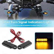 2X Black Motorcycle LED Mini Turn Signal Blinker Light Amber For Harley Davidson-2