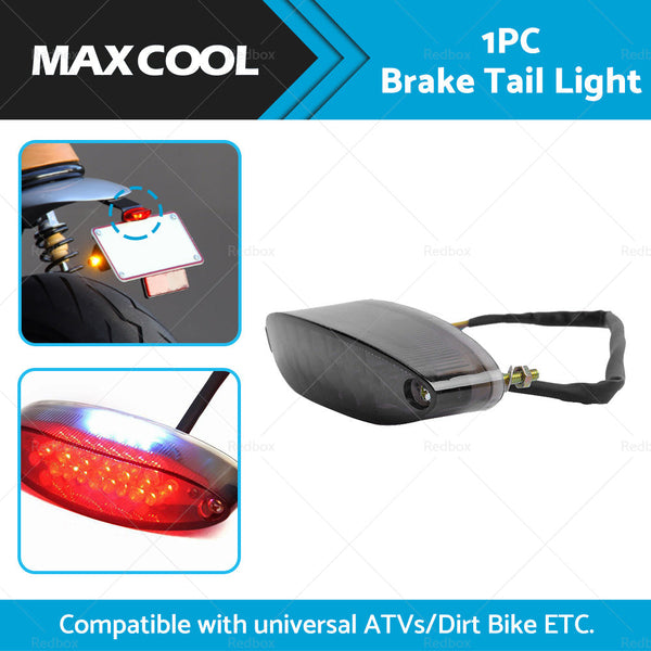 Universal Mororcycle 28 LED Brake Stop Tail Light License Number Plate Rear Lamp-1