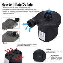 Electric Inflatable Pump Portable Air Cushion Blower