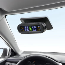 Solar Powered Wireless Tire Pressure Monitoring System with LCD Display Black