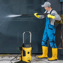 1800W Portable Electric Pressure Washer Set with Adjustable Nozzle - Yellow-1