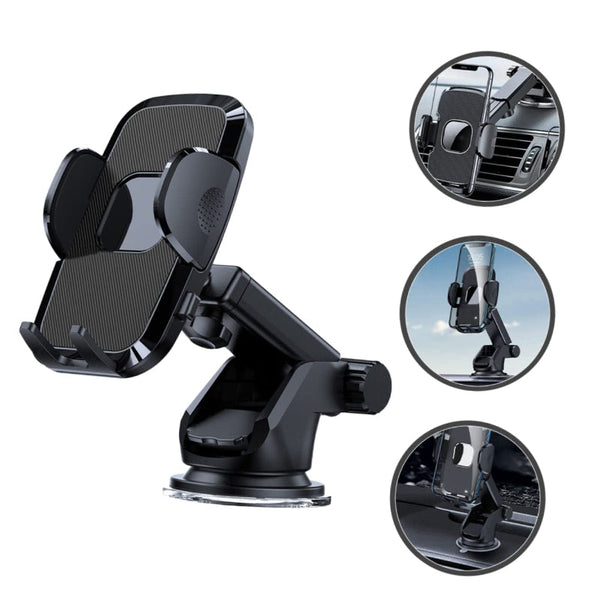 NNEDSZ 360° Adjustable Car Phone Holder - Dashboard and Air Vent Mount（S161+CF26）