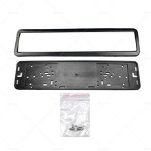 2x European Number License Plate Cover Frame Holder Mounting Bracket Standard-2