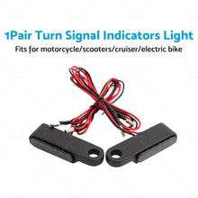 2X Black Motorcycle LED Mini Turn Signal Blinker Light Amber For Harley Davidson-3
