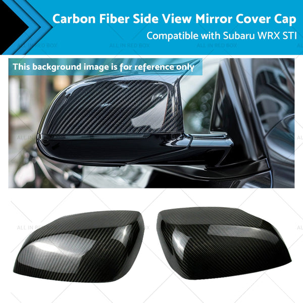 Carbon Fiber Side View Mirror Cover Caps Suitable for Subaru WRX STI 15-21-0