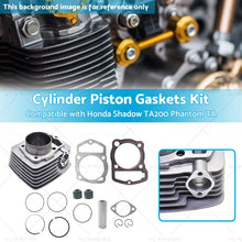 Cylinder Piston Gaskets Kit 63. 5mm Suitable For Honda 250ml ATC200 XL200 250cc-2