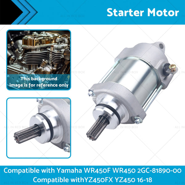 Starter Motor Suitable for Yamaha WR450F 2GC-81890-00 YZ450FX YZ450 16-18 WR450-1