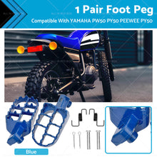 Blue FOOT PEG FOOTREST ASSEMBLY FOOTPEG Suitable For YAMAHA PW50 PY50 PEEWEE-0