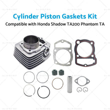 Cylinder Piston Gaskets Kit 63. 5mm Suitable For Honda 250ml ATC200 XL200 250cc-3