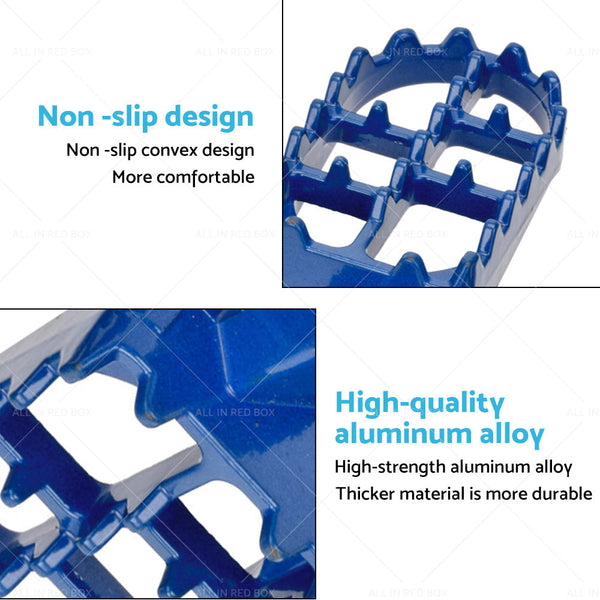 Blue FOOT PEG FOOTREST ASSEMBLY FOOTPEG Suitable For YAMAHA PW50 PY50 PEEWEE-1
