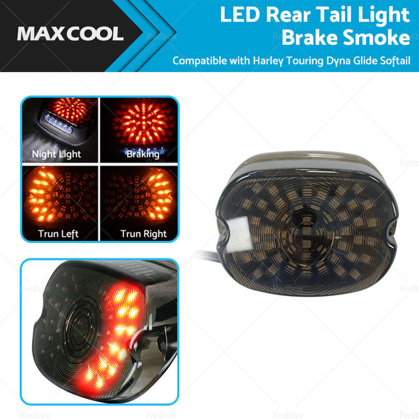 LED Rear Tail Light Brake Smoke Suitable For Harley Touring Dyna Glide Softail-0