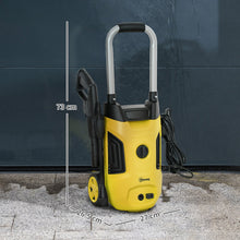 1800W Portable Electric Pressure Washer Set with Adjustable Nozzle - Yellow-2
