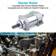 Starter Motor Suitable for Yamaha WR450F 2GC-81890-00 YZ450FX YZ450 16-18 WR450-4