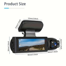 1080P Dual Camera Dash Cam for Cars with 32GB Memory Card-2