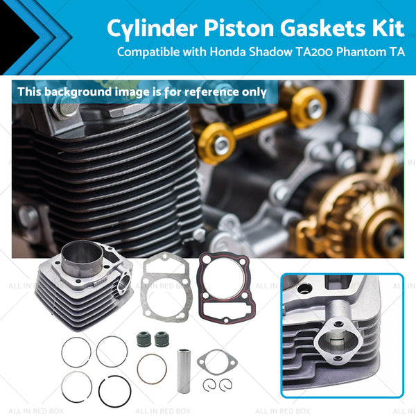Cylinder Piston Gaskets Kit 63. 5mm Suitable For Honda 250ml ATC200 XL200 250cc-0