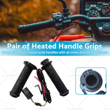 12v Motorcycle Heated Hand Rubber Grips 22mm 7 8'' Handlebar Grip Adjustable Hot-2