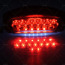 Universal Smoke Motorcycle LED Rear Brake Stop Tail light License Plate light-4