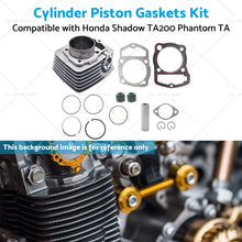 Cylinder Piston Gaskets Kit 63. 5mm Suitable For Honda 250ml ATC200 XL200 250cc-4