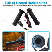 12v Motorcycle Heated Hand Rubber Grips 22mm 7 8'' Handlebar Grip Adjustable Hot-4