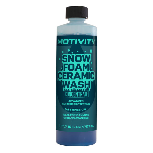 MOTIVITY Snow Foam Ceramic Car Wash Soap, Concentrated Formula, Fresh Linen Scent – 16 fl oz